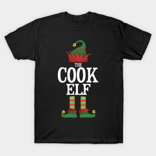 Cook Elf Matching Family Group Christmas Party Pajamas T-Shirt